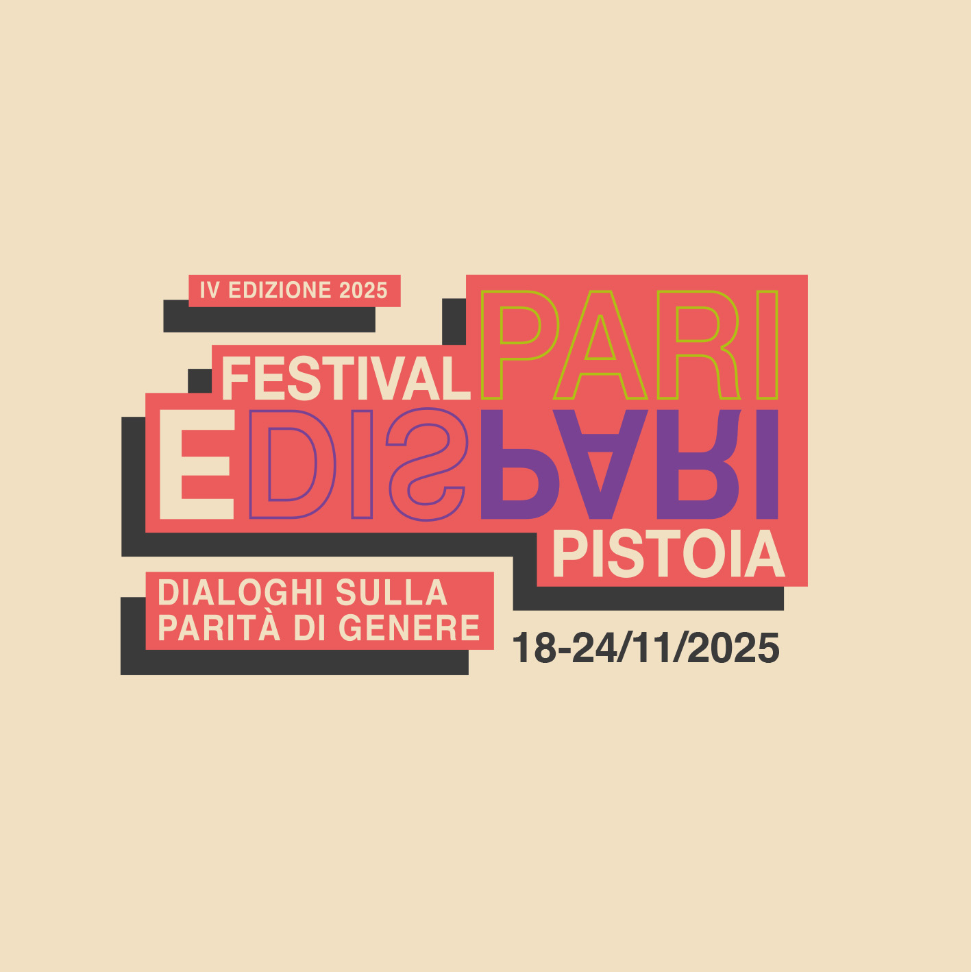 Festival Pari e Dispari 2025: identità visiva della quarta edizione