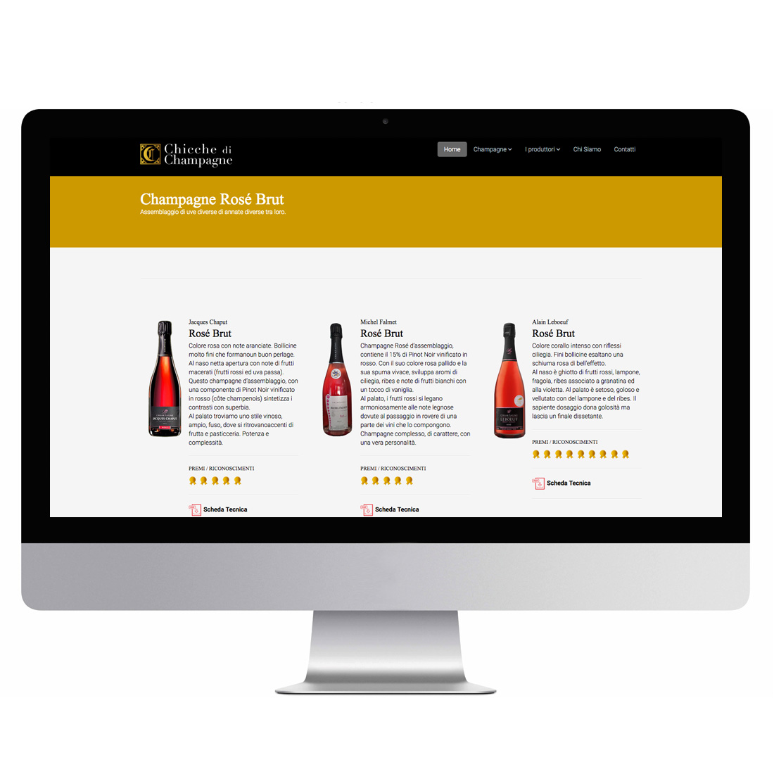 Sito Web Chicche di Champagne